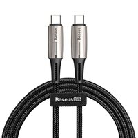 Кабель Baseus USB-C to USB-C 60W 1m/2m Black